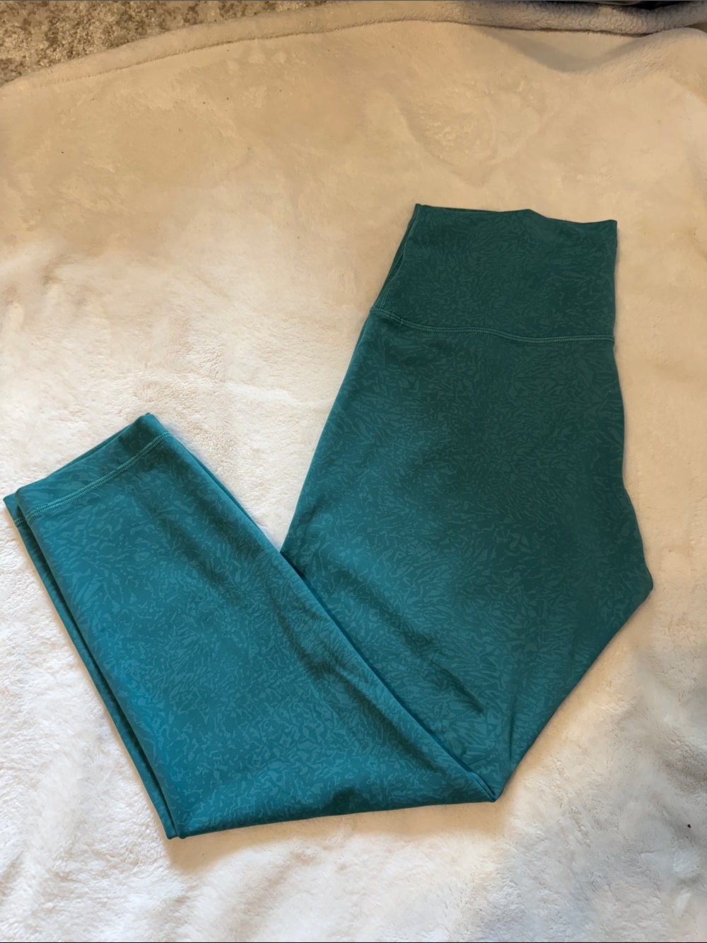 Lululemon Teal High-Waist Leggings 12 -Like New!